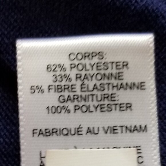 Express Black Blue Color Block Long Sleeve Tshirt New Size XS - Picture 7 of 7